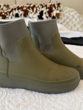 Women’s Olive Green Hunter Waterproof Ankle Boots